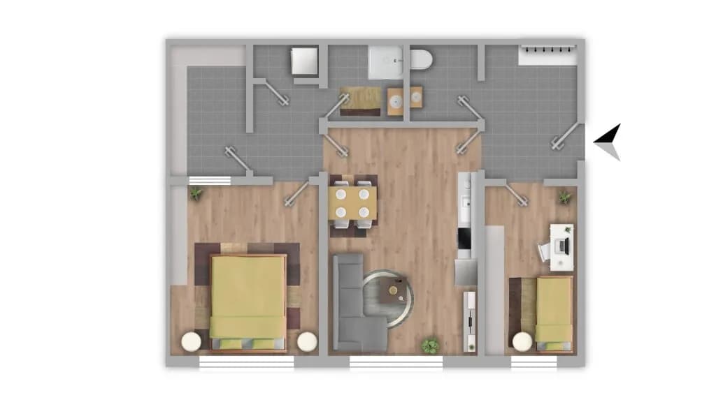 3-Zimmer-Wohnung kaufen in Wels – 64,69 m², € 149.000 – Bild 14 von 14