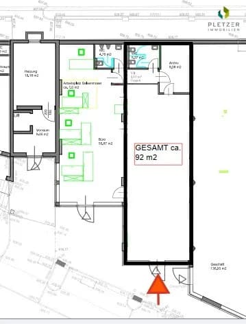 Gewerbeimmobilie mieten in Kitzbühel – 92 m², € 1.285 – Bild 3 von 3