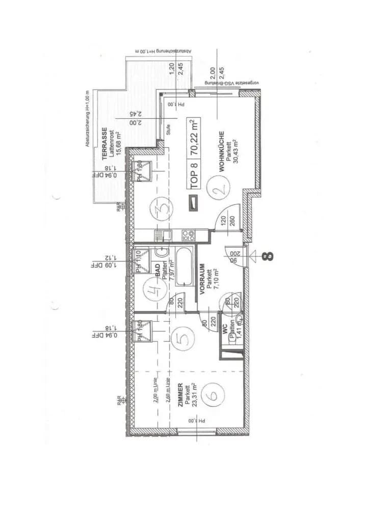 2-Zimmer-Wohnung mieten in Wien – 70 m², € 1.490 – Bild 8 von 8