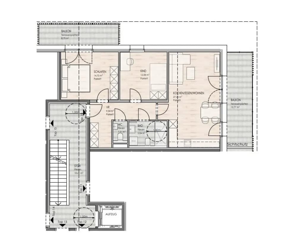 3-Zimmer-Wohnung kaufen in Zell am See – 69,92 m², € 468.000 – Bild 2 von 3
