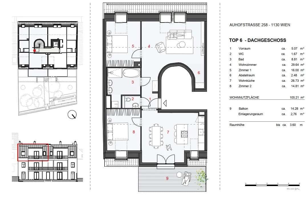 3-Zimmer-Wohnung mieten in Wien – 105,21 m², € 2.870 – Bild 16 von 17