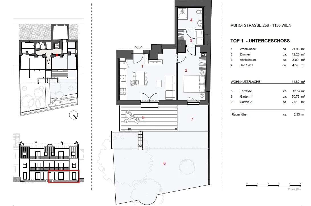 2-Zimmer-Wohnung mieten in Wien – 41,8 m², € 1.232 – Bild 9 von 10