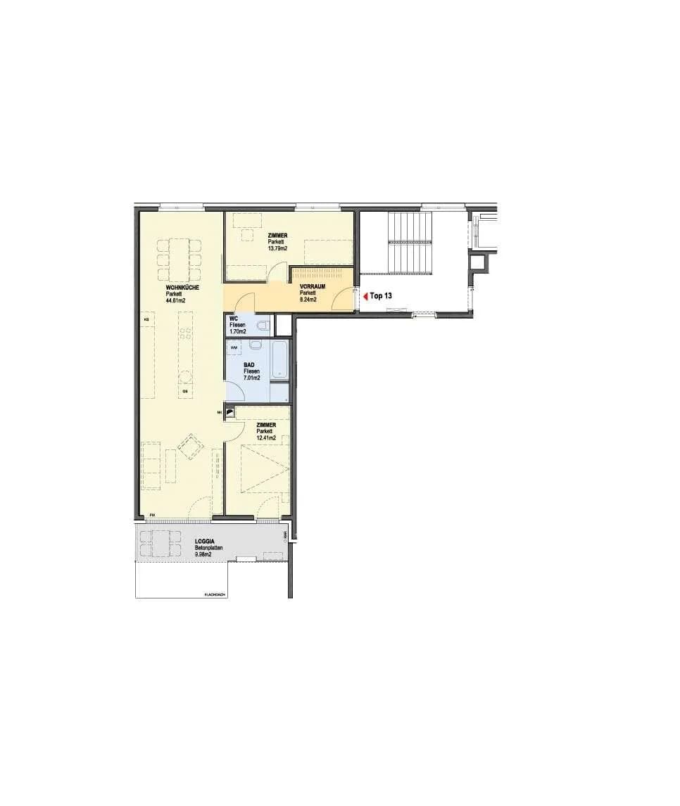 3-Zimmer-Wohnung kaufen in Wien – 87,76 m², € 399.000 – Bild 2 von 7