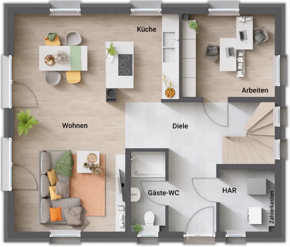 4-Zimmer-Haus kaufen in Klagenfurt Land – 137 m², € 454.420 – Bild 3 von 6