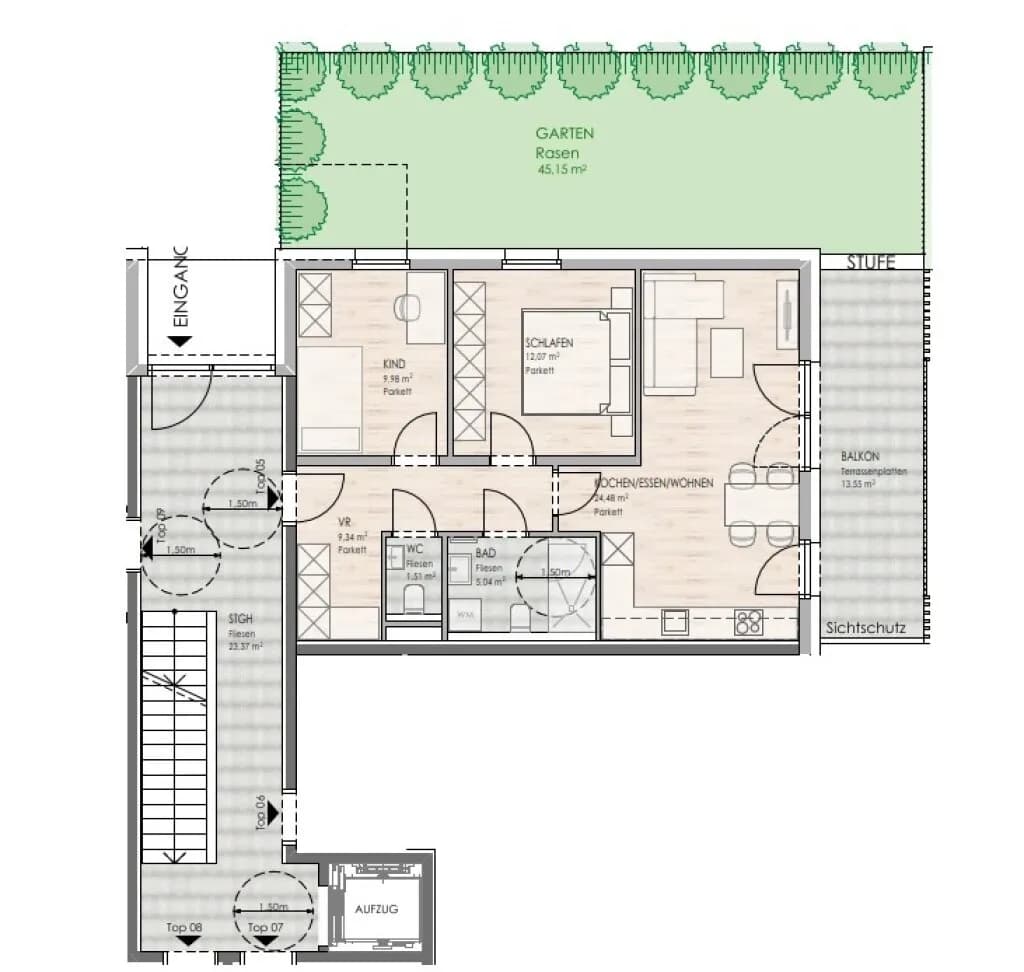 3-Zimmer-Wohnung kaufen in Zell am See – 62,42 m², € 418.000 – Bild 2 von 3