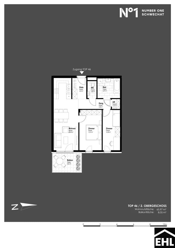 Immobilie kaufen in Bruck an der Leitha – 65,97 m², € 335.700 – Bild 10 von 10