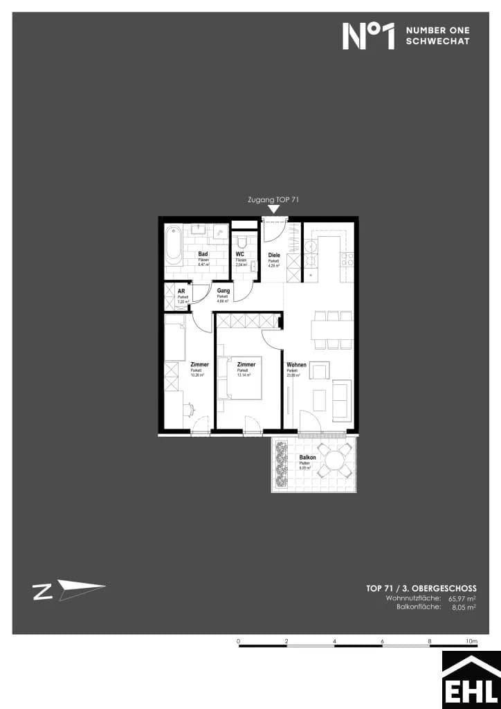 Immobilie kaufen in Bruck an der Leitha – 65,97 m², € 338.300 – Bild 10 von 10