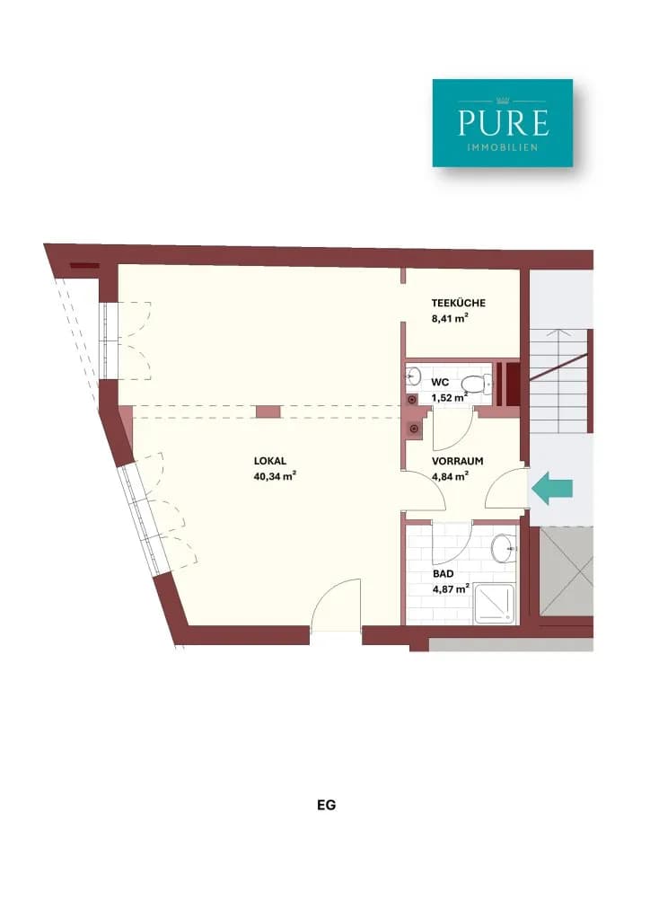 Gewerbeimmobilie mieten in Mödling – 60 m², € 960 – Bild 10 von 10