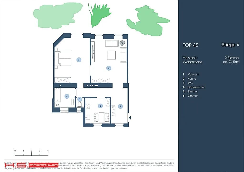 2-Zimmer-Wohnung kaufen in Wien – 75 m², € 525.000 – Bild 16 von 17