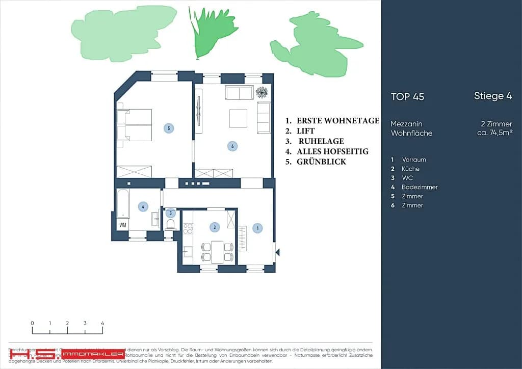 2-Zimmer-Wohnung kaufen in Wien – 75 m², € 525.000 – Bild 17 von 17