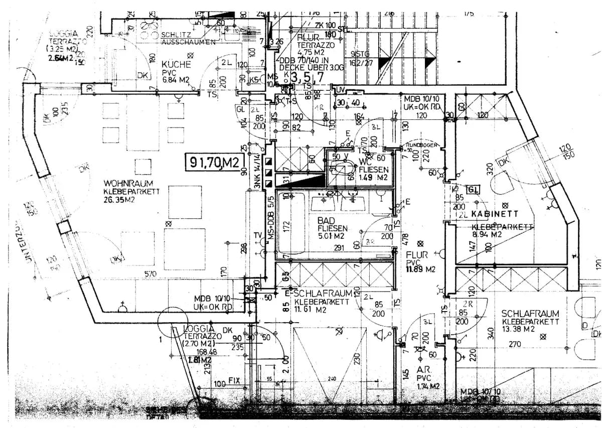 4-Zimmer-Wohnung mieten in Perg – 91,7 m², € 754 – Bild 3 von 6