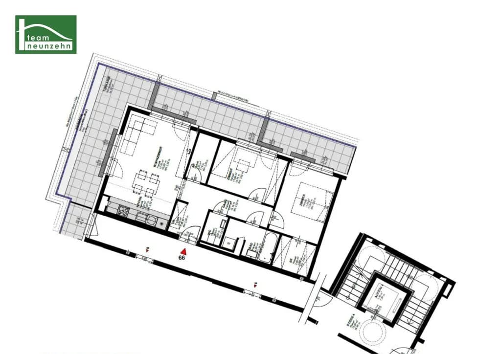 3-Zimmer-Wohnung mieten in Wien – 69,49 m², € 1.599 – Bild 11 von 11