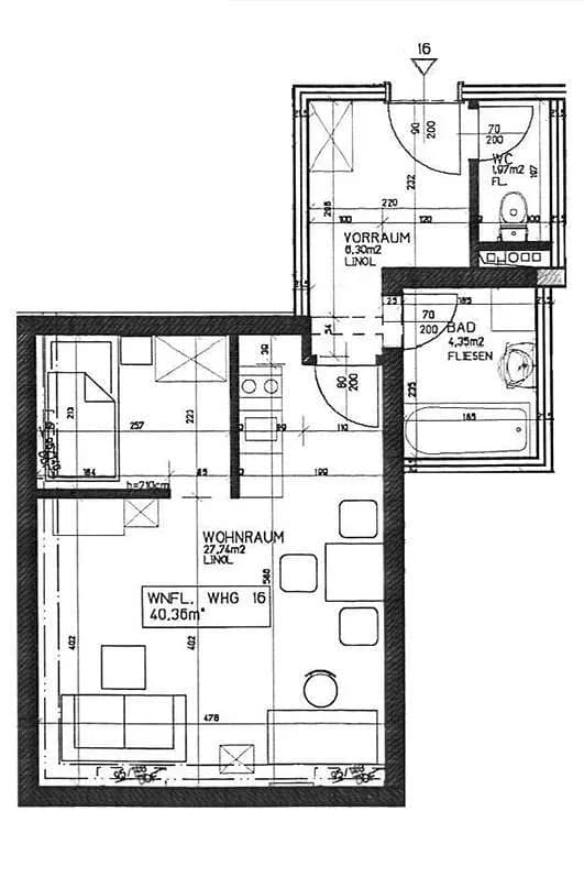 Wohnung mieten in Horn – 40,11 m², € 624 – Bild 3 von 3