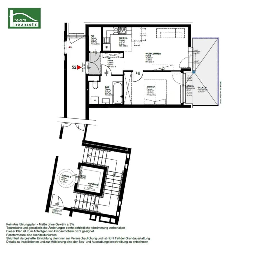 2-Zimmer-Wohnung mieten in Wien – 46,14 m², € 1.129 – Bild 10 von 10