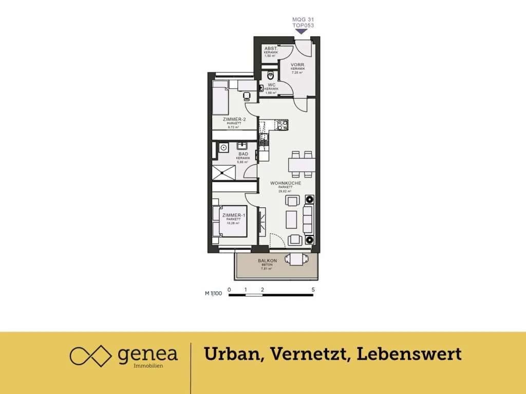3-Zimmer-Wohnung mieten in Graz – 66,02 m², € 978 – Bild 2 von 21