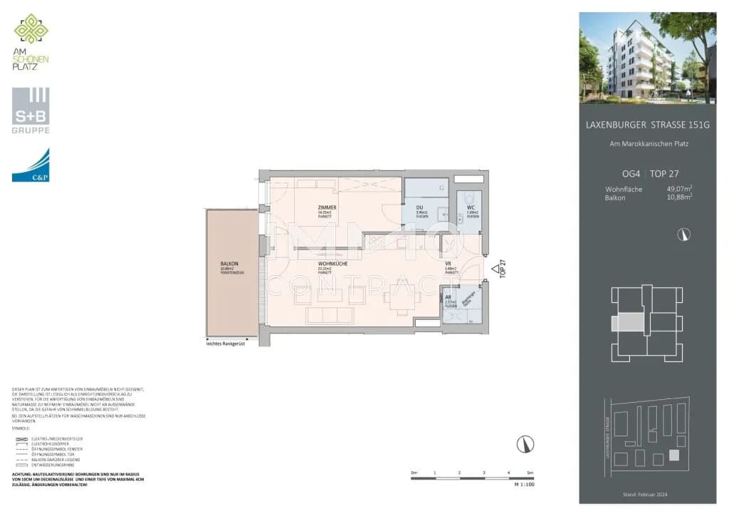 2-Zimmer-Wohnung kaufen in Wien – 49,07 m², € 450.000 – Bild 16 von 16