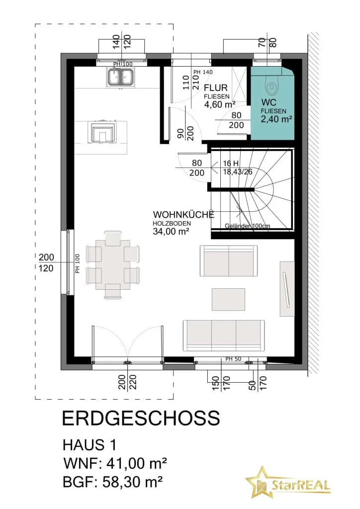 5-Zimmer-Haus kaufen in Wien – 120 m², € 799.900 – Bild 19 von 23