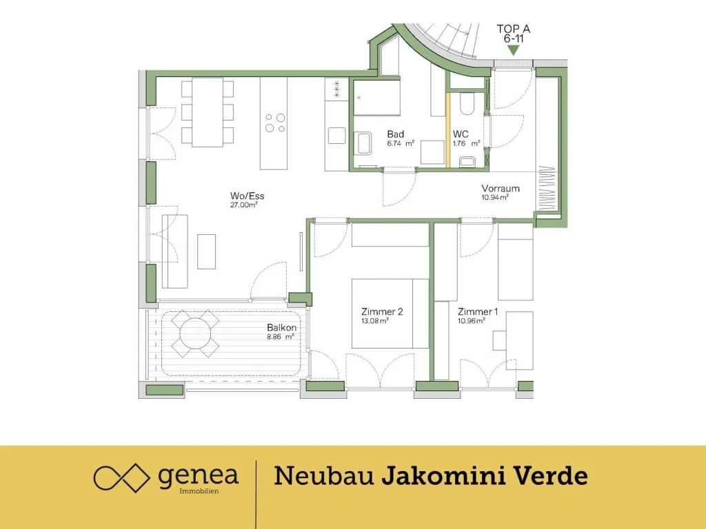 3-Zimmer-Wohnung kaufen in Graz – 70,48 m², € 357.000 – Bild 2 von 19