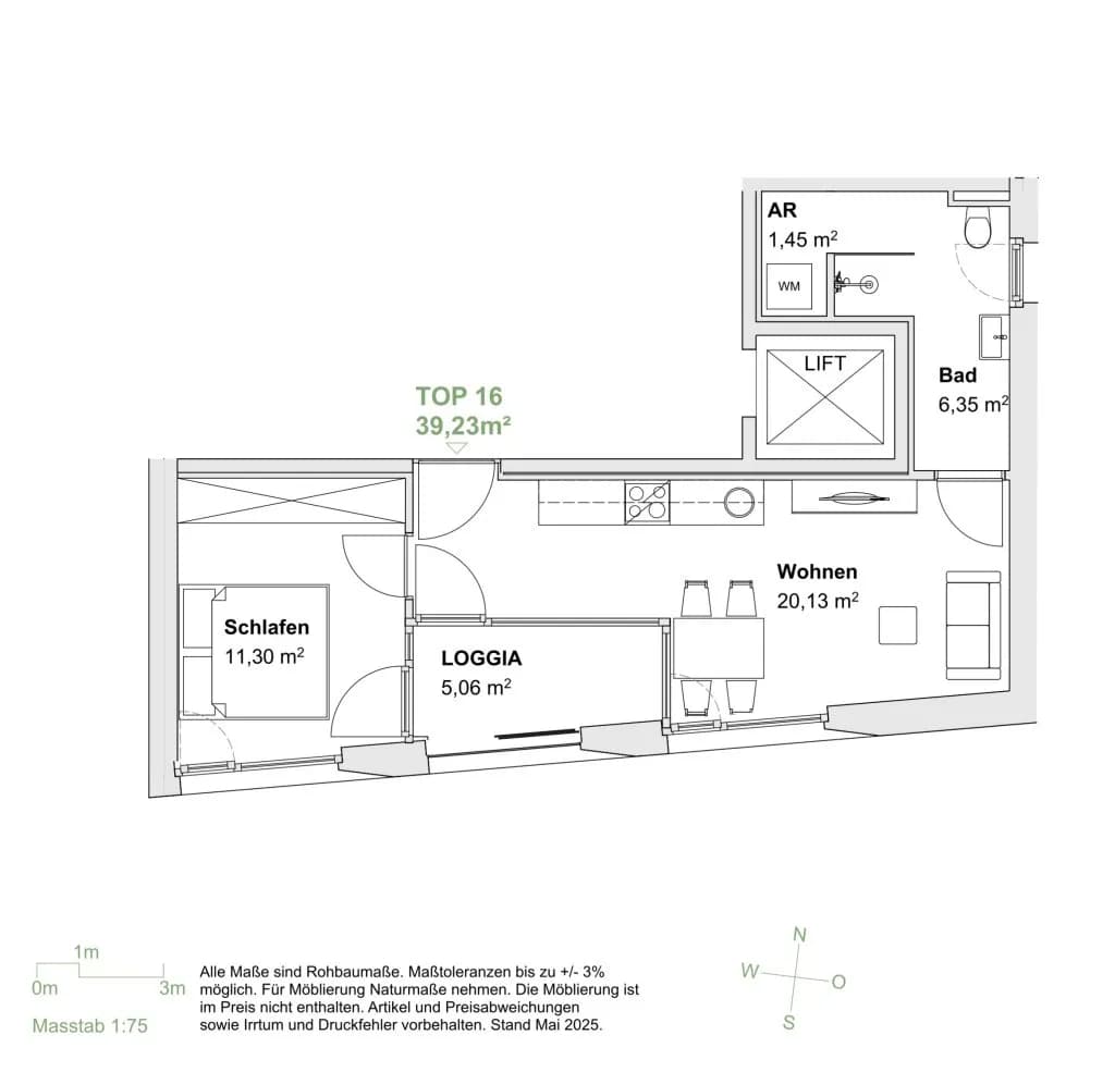 2-Zimmer-Wohnung kaufen in Innsbruck – 39,23 m², € 392.300 – Bild 4 von 4