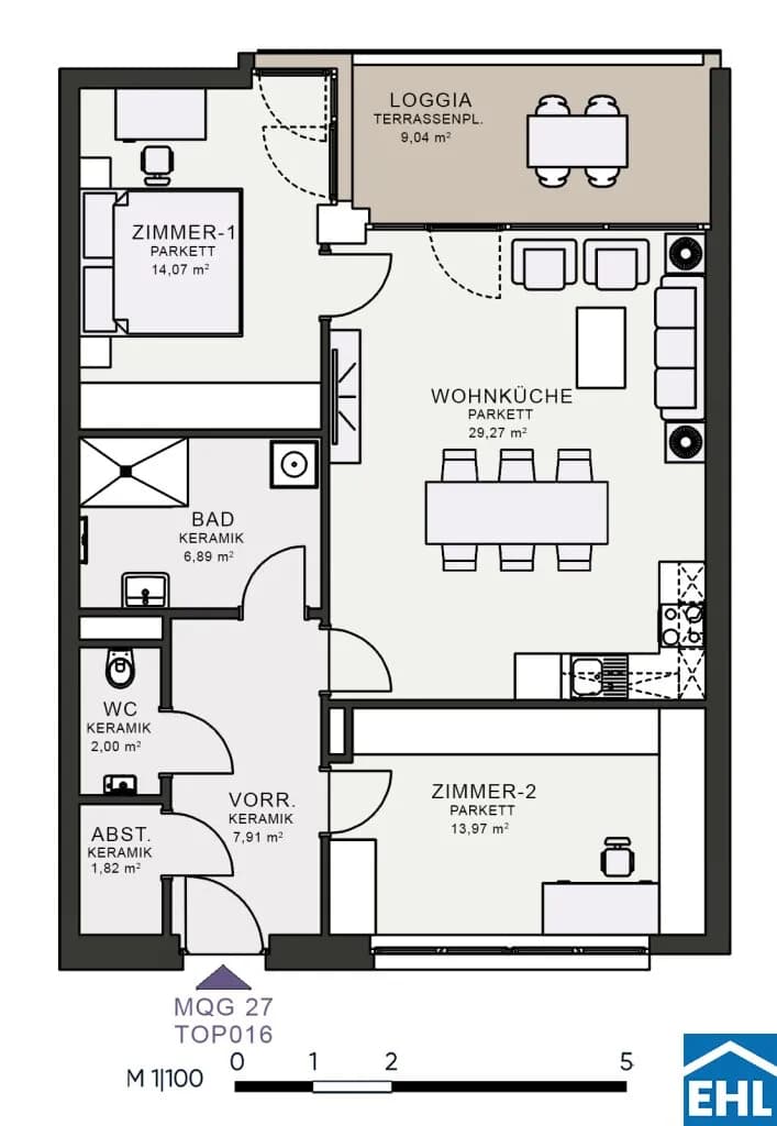 3-Zimmer-Wohnung mieten in Graz – 75,99 m², € 1.136 – Bild 7 von 7