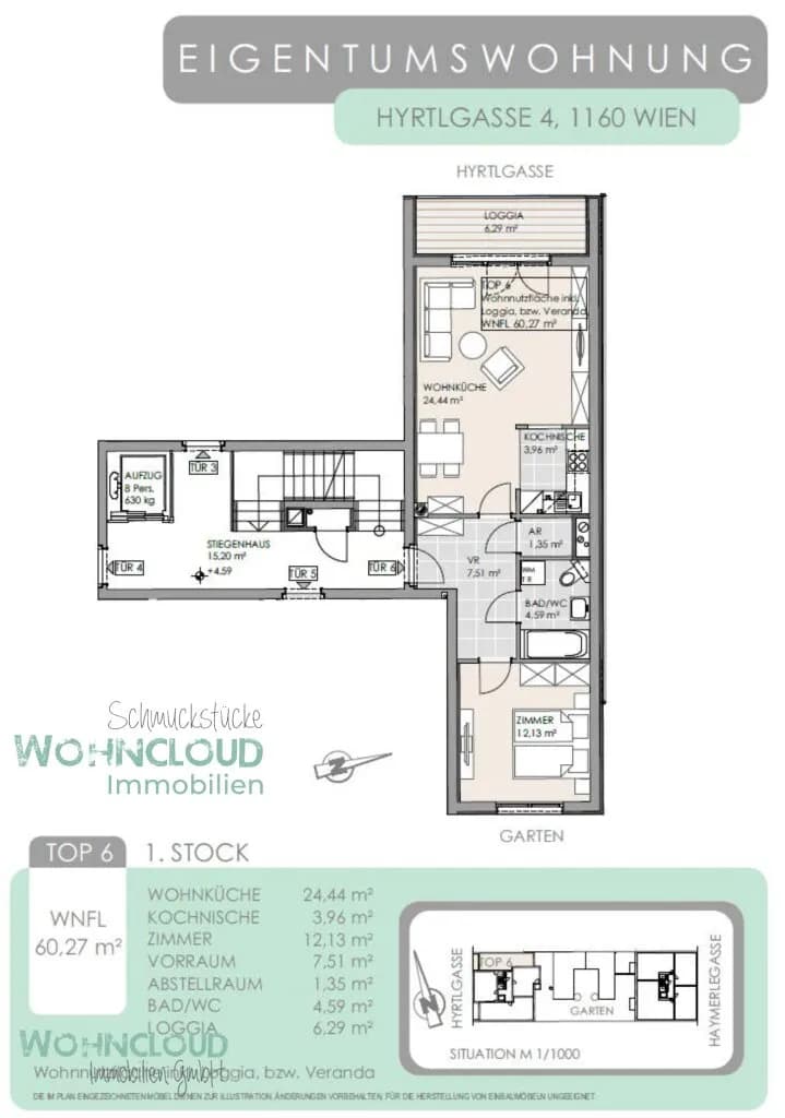 2-Zimmer-Wohnung kaufen in Wien – 60 m², € 345.000 – Bild 16 von 16