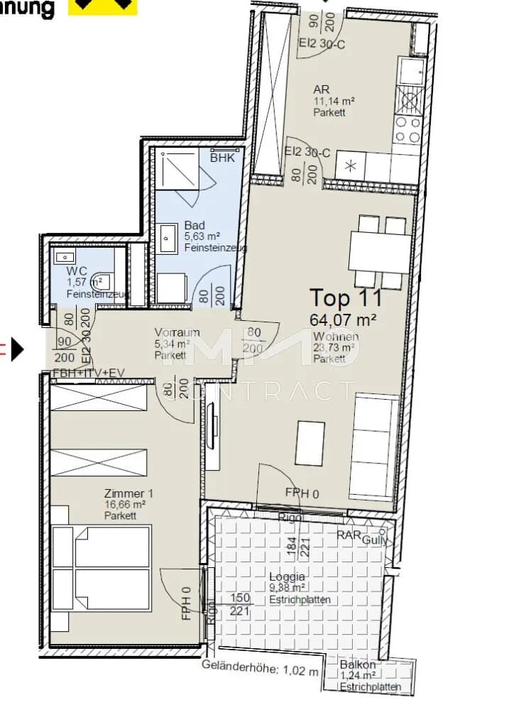 3-Zimmer-Wohnung kaufen in Wien – 65 m², € 487.300 – Bild 9 von 9