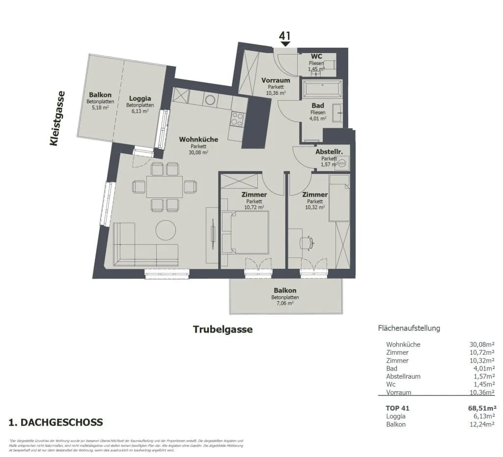 3-Zimmer-Wohnung kaufen in Wien – 69,02 m², € 699.000 – Bild 3 von 15