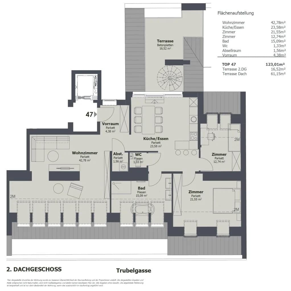 3-Zimmer-Wohnung kaufen in Wien – 123,1 m², € 1.470.000 – Bild 3 von 19