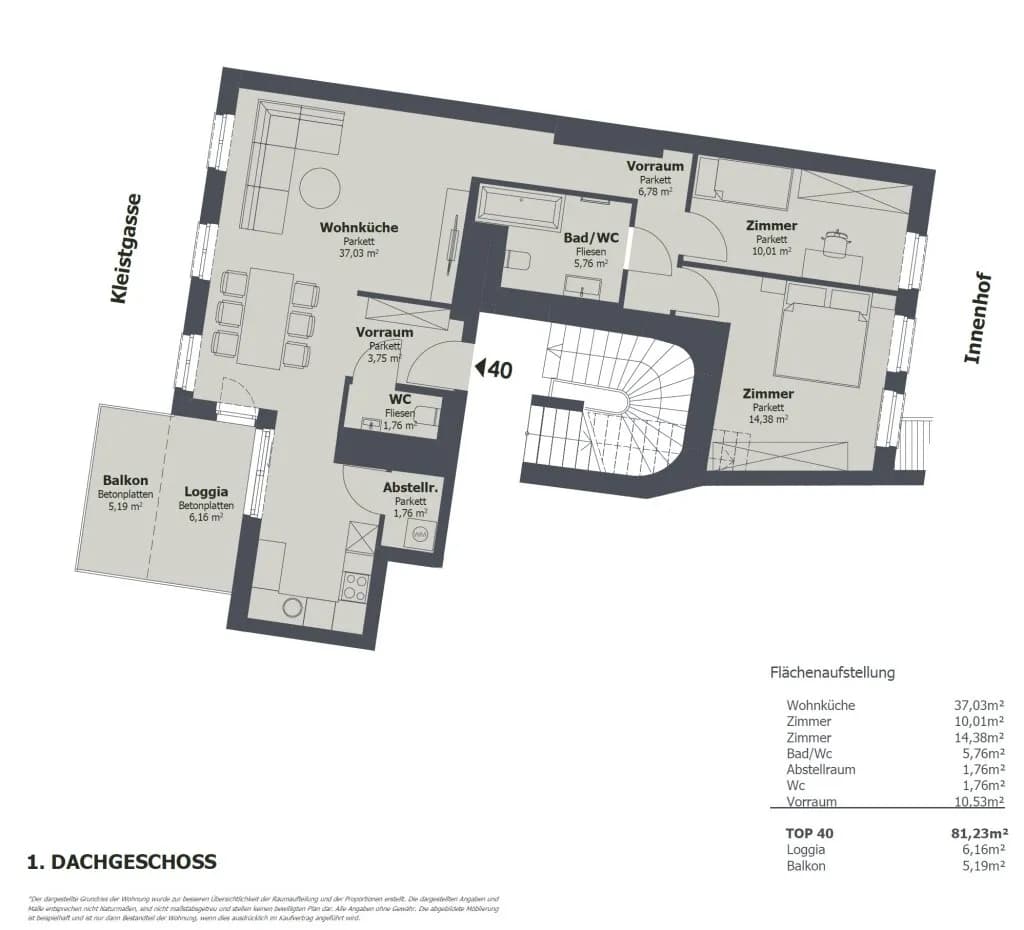 3-Zimmer-Wohnung kaufen in Wien – 81,23 m², € 839.000 – Bild 3 von 16