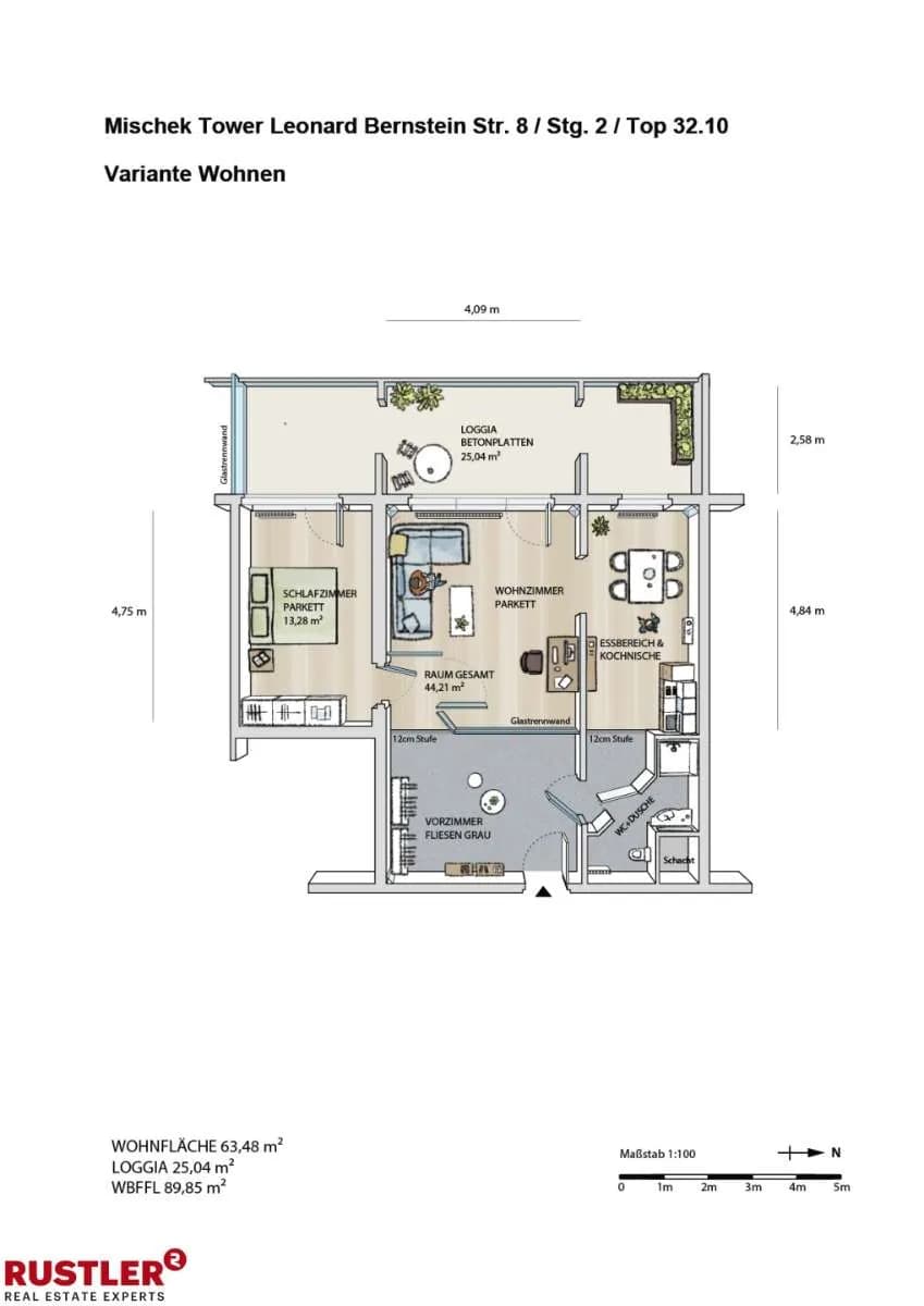 2-Zimmer-Wohnung kaufen in Wien – 63,48 m², € 495.000 – Bild 10 von 11