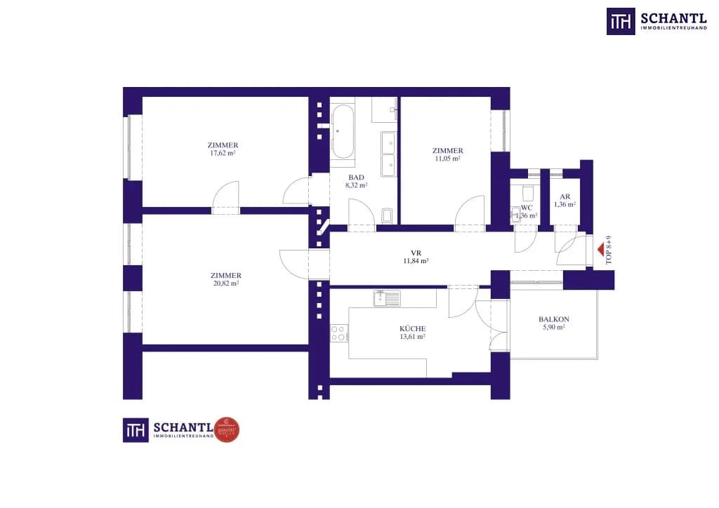 3-Zimmer-Wohnung kaufen in Wien – 87,23 m², € 769.000 – Bild 13 von 13