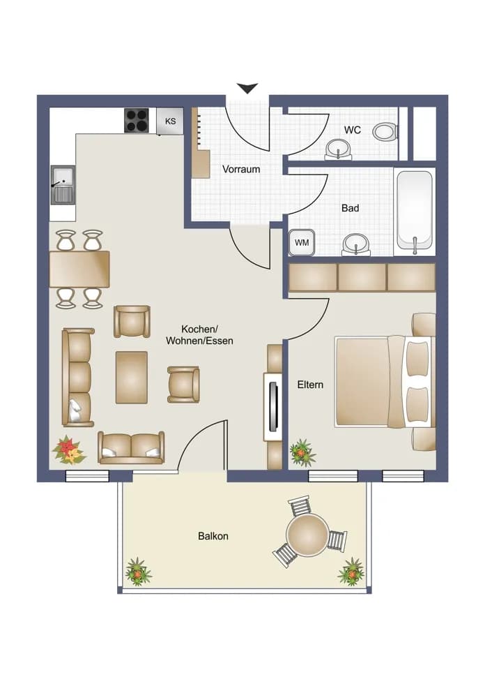 Wohnung mieten in Dornbirn – 53,32 m², € 1.083 – Bild 9 von 9