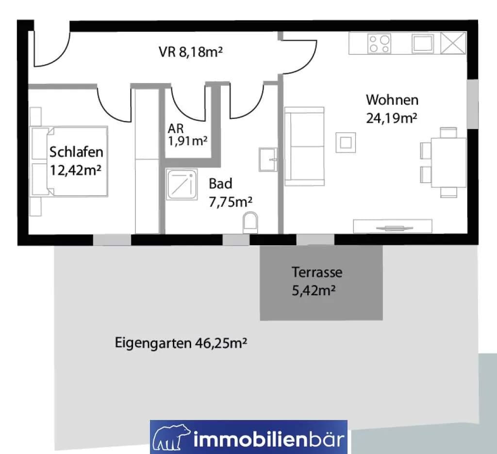 2-Zimmer-Wohnung kaufen in Grieskirchen – 54,45 m², € 157.000 – Bild 10 von 10