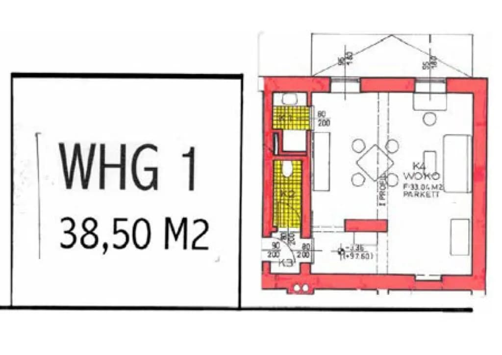 2-Zimmer-Wohnung kaufen in Graz – 39 m², € 115.000 – Bild 5 von 5