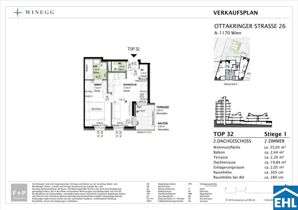 2-Zimmer-Wohnung kaufen in Wien – 34,91 m², € 387.600 – Bild 7 von 8
