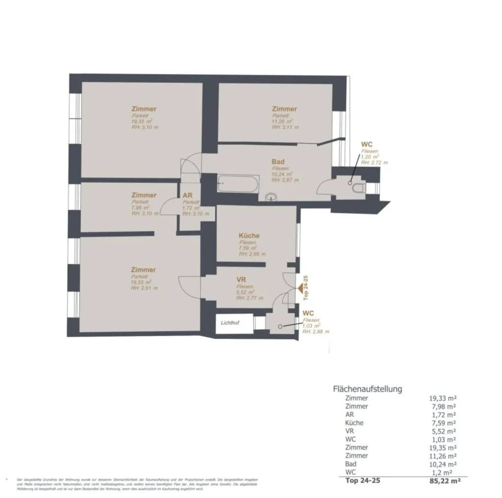 3-Zimmer-Wohnung kaufen in Wien – 85,22 m², € 362.000 – Bild 17 von 17