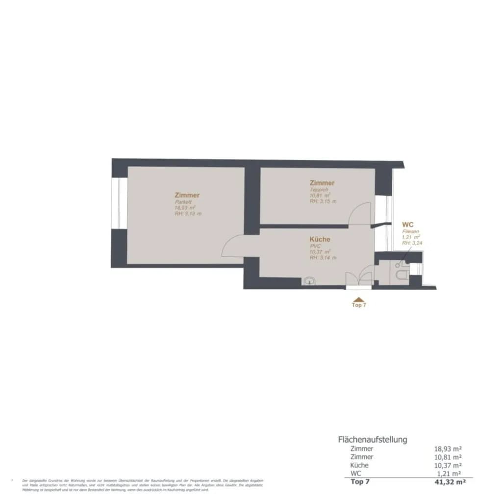 2-Zimmer-Wohnung kaufen in Wien – 40,52 m², € 157.000 – Bild 10 von 10