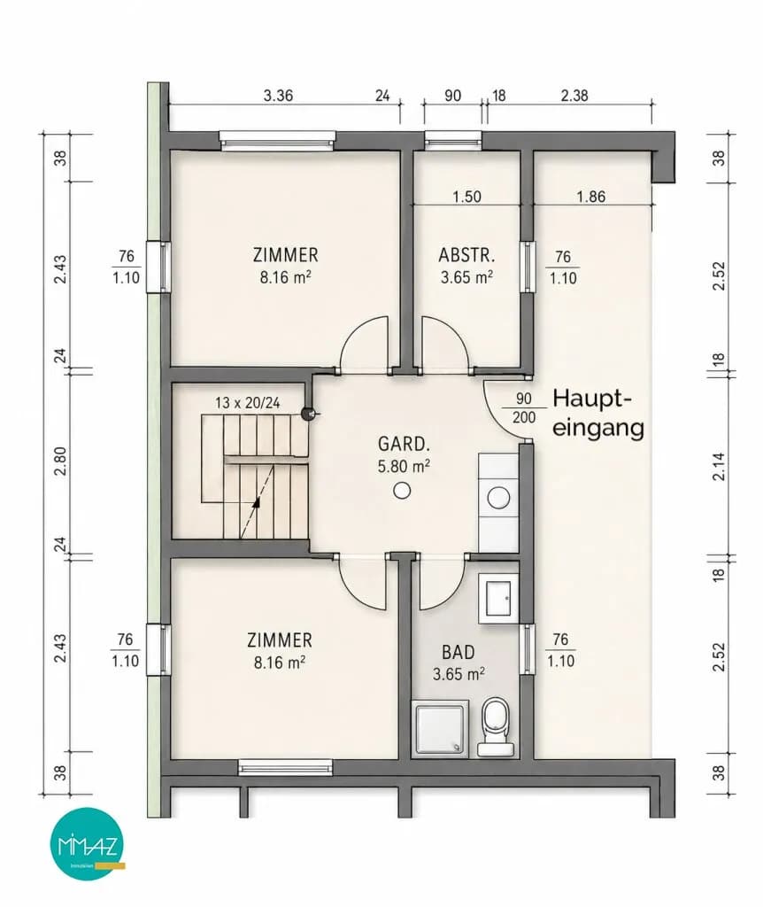 5-Zimmer-Haus kaufen in Mödling – 139,71 m², € 420.000 – Bild 21 von 23