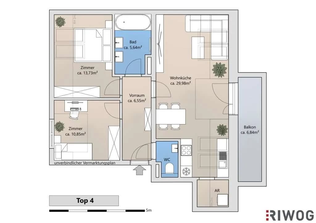3-Zimmer-Wohnung kaufen in Korneuburg – 70,93 m², € 329.000 – Bild 14 von 14