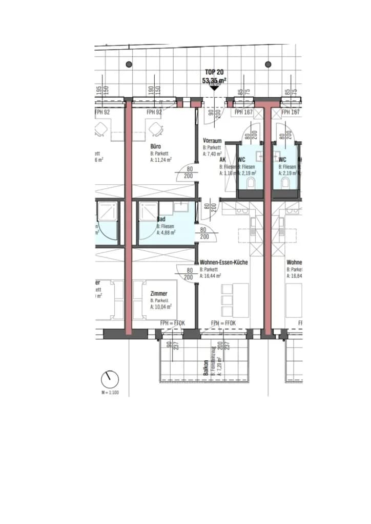 3-Zimmer-Wohnung mieten in Wels – 53,35 m², € 935 – Bild 8 von 9
