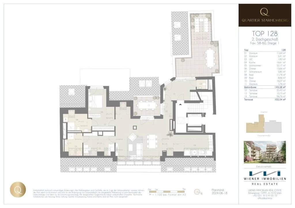 3-Zimmer-Wohnung mieten in Wien – 148,38 m², € 8.035 – Bild 34 von 39