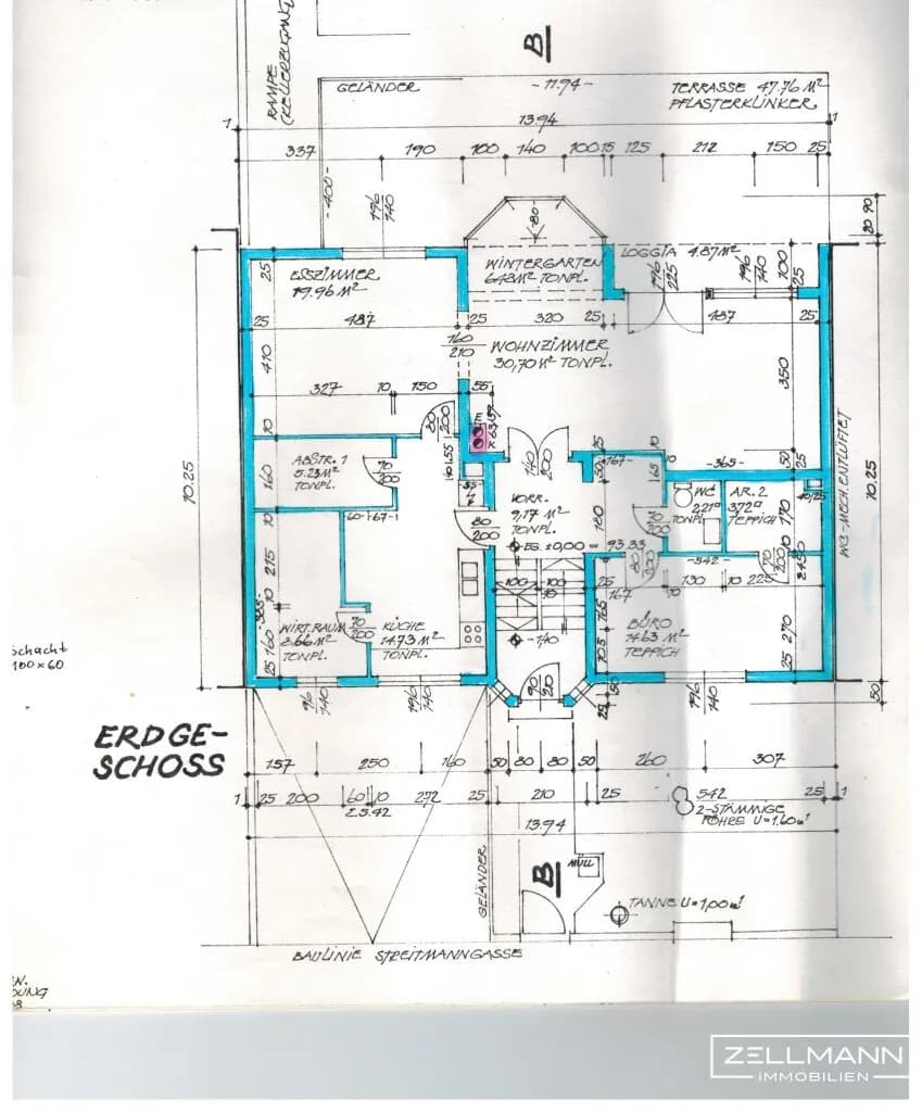 7-Zimmer-Haus mieten in Wien – 298,4 m², € 3.800 – Bild 11 von 13