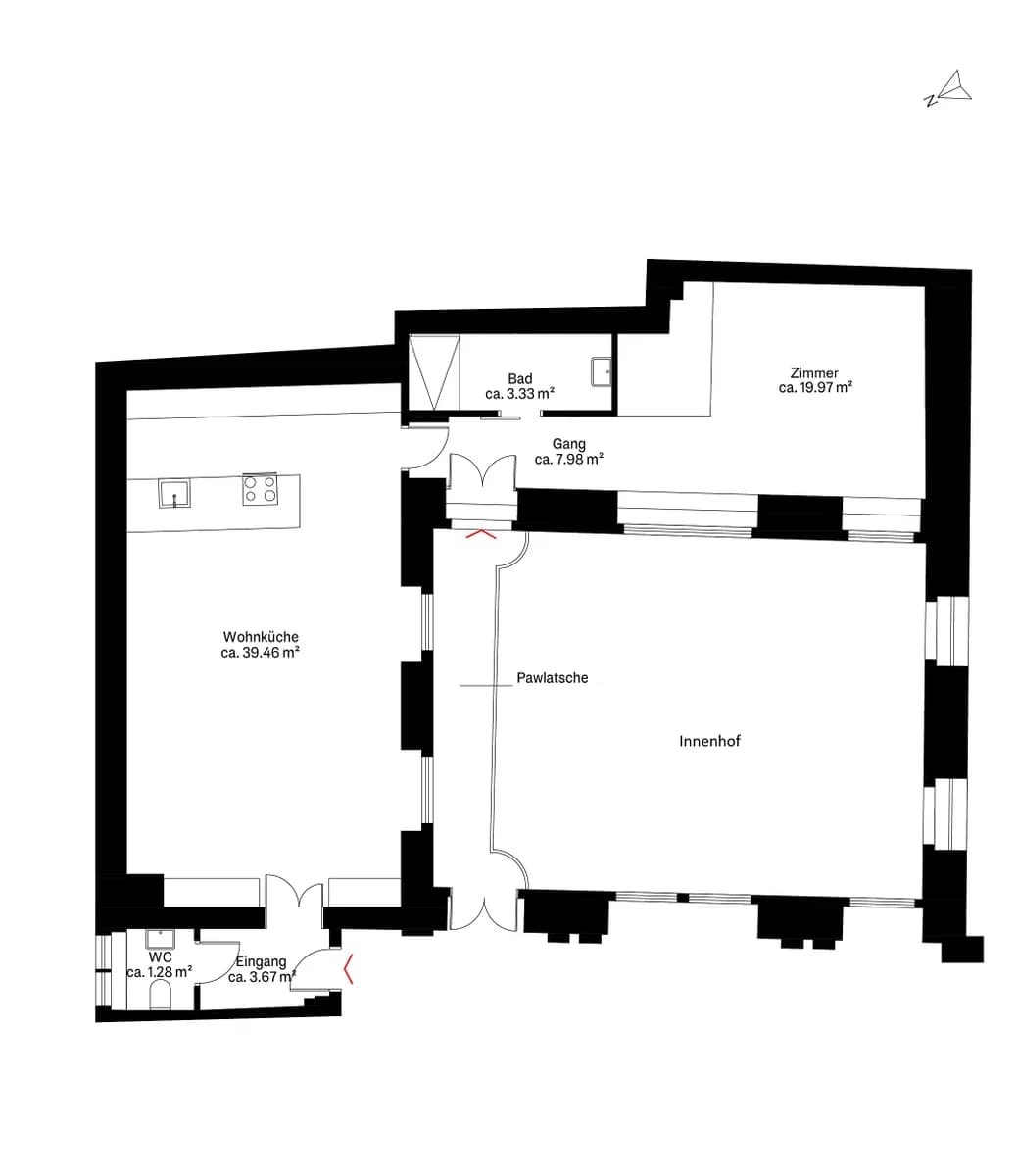 2-Zimmer-Wohnung mieten in Wien – 75 m², € 2.584 – Bild 12 von 12