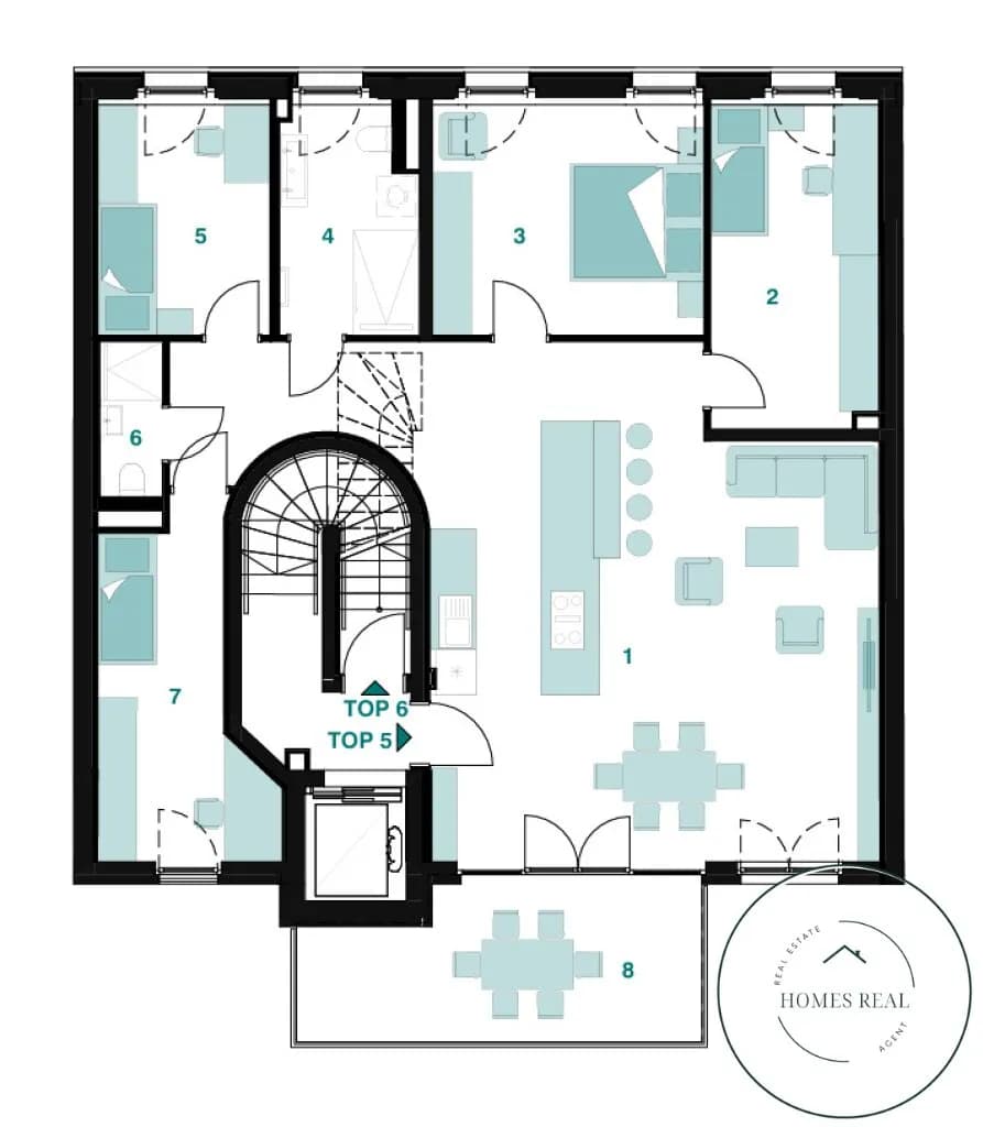 5-Zimmer-Wohnung mieten in Wien – 116,17 m², € 2.951 – Bild 10 von 10