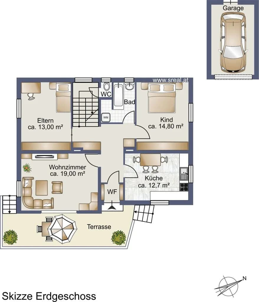 5-Zimmer-Haus kaufen in Melk – 114 m², € 175.000 – Bild 21 von 22