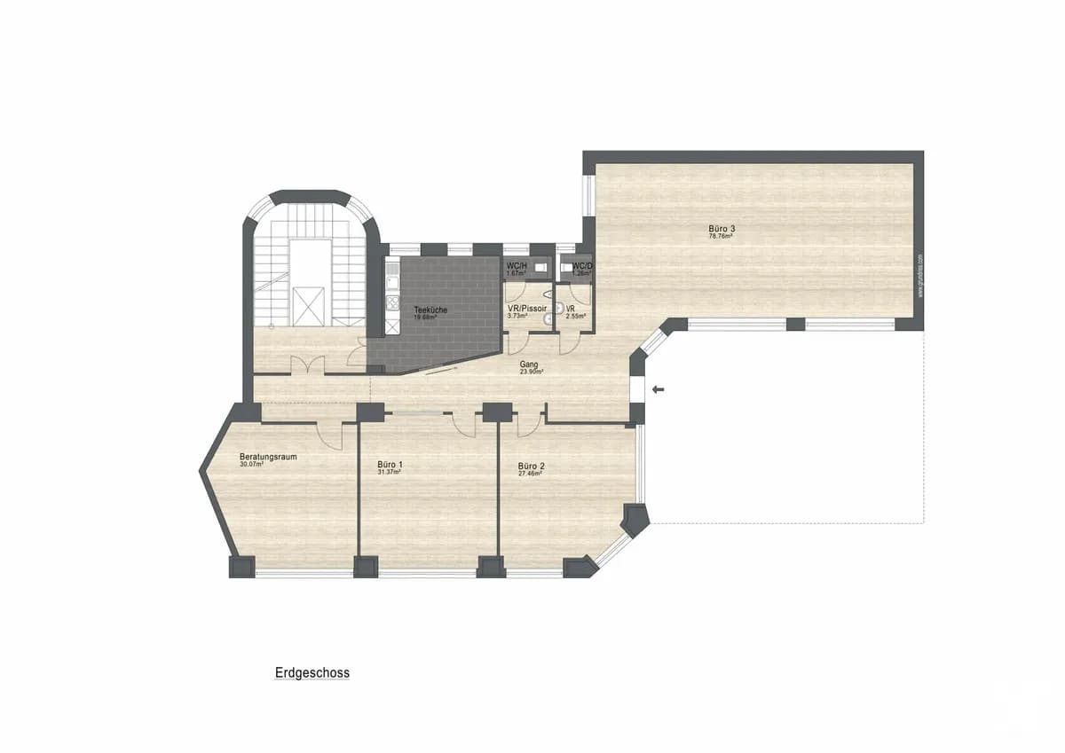 4-Zimmer-Gewerbeimmobilie mieten in Wien – 220 m², € 5.500 – Bild 13 von 13