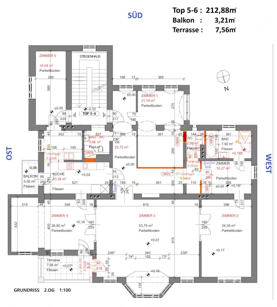 6-Zimmer-Wohnung mieten in Wien – 212,88 m², € 4.300 – Bild 49 von 49