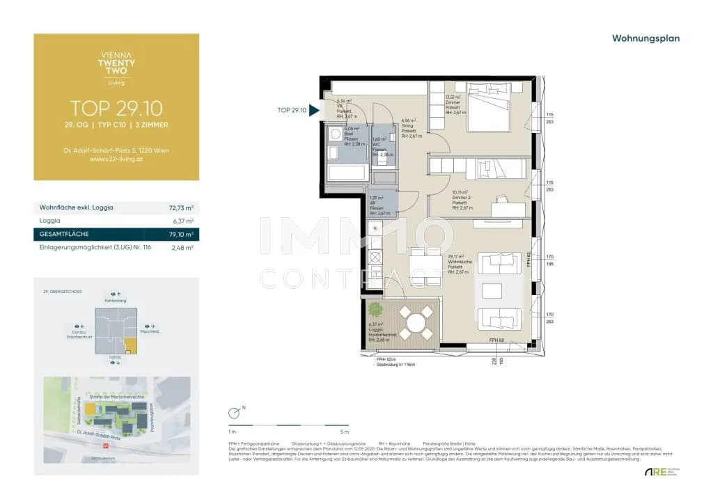 3-Zimmer-Wohnung kaufen in Wien – 72,73 m², € 689.000 – Bild 19 von 19