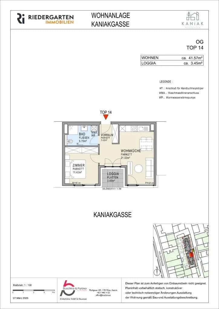 2-Zimmer-Wohnung kaufen in Wien – 41,57 m², € 275.000 – Bild 6 von 6