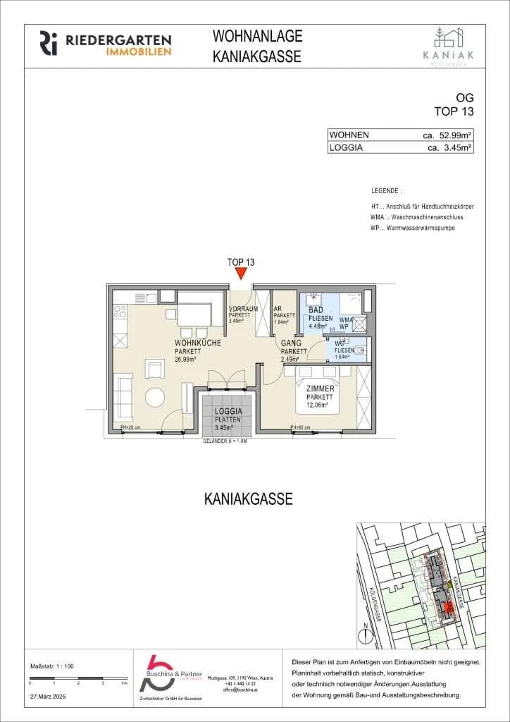 2-Zimmer-Wohnung kaufen in Wien – 52,99 m², € 350.000 – Bild 6 von 6